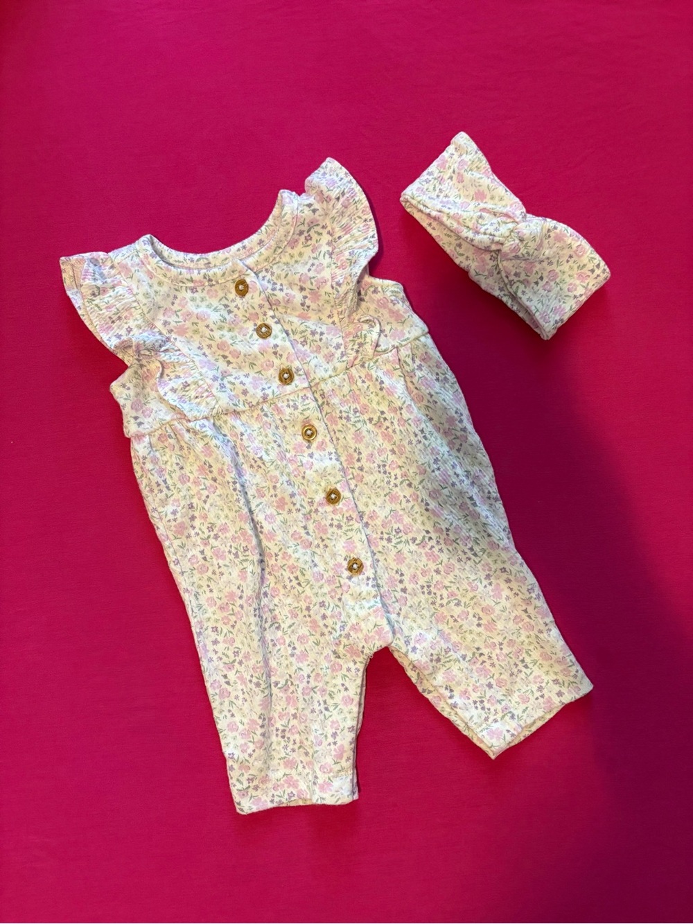 Carter’s Romper with Matching Headband